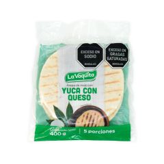 Arepas De Maíz Con Yuca Y Queso Vaquita X 400gr X 5 Unidades