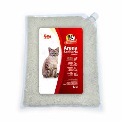 Arena Sanitaria Para Gatos La Vaquita Aglomerante x 4000gr