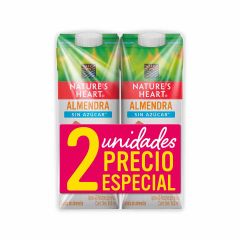 Bebida De Almendras Nature's Heart Sin Azúcar Tetra x 946ml x 2 Unidades Precio Especial