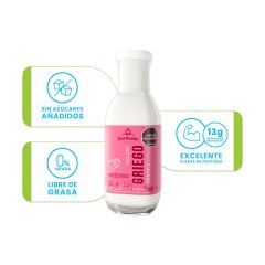 Yogurt Griego San Marín Bebible Sabor Frutos Rojos Con Stevia X 220ml