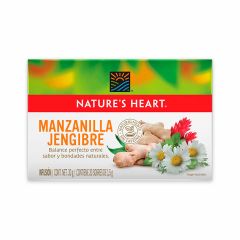 Aromáticas Nature's Heart Manzanilla Y Jengibre x 30gr x 20 Sobres