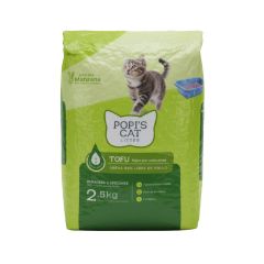 Arena De Tofu Para Gatos Popis Cat Litter Aroma Manzana X 2500gr