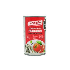 Conservas De Pescado La Vaquita En Salsa De Tomate Lata Cilindro X 155gr