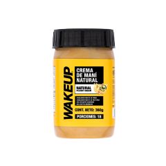 Crema De Maní Wakeup Natural Pote X 360gr