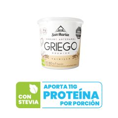 Yogurt Griego San Martín Premium Sabor Vainilla Con Stevia X 150gr