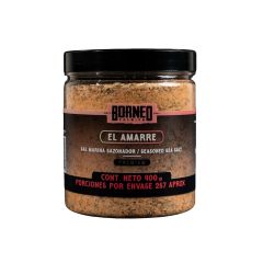 Sal Marina Sazonador Borneo Premium El Amarre X 400gr