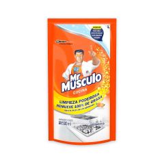 Limpiador Líquido Quitagrasa Mr. Musculo Cocina Aroma Naranja Repuesto Doypack x 500ml