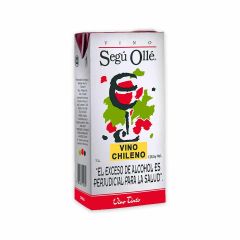 Vino Tinto Chileno Segú Ollé Tetra x 1000ml