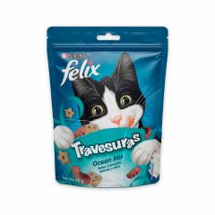 Snack Para Gato Felix Purina Original Mix Camarón, Salmón Y Atún Sobre x 60gr