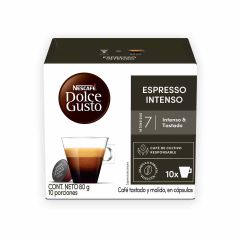Café Soluble Nescafé Dolce Gusto Espresso Intenso En Cápsulas X 8gr X 10 Unidades