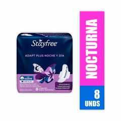 Toalla Hig Stayfree 8u Adapt Plus Noche