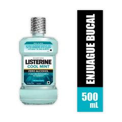 Enjuague Bucal Listerine Cool Mint Zero Alcohol Menta Suave x 500ml
