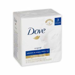 Jabón En Barra Dove Humectante Original x 90gr x 3 Unidades