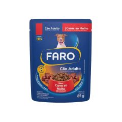 Alimento Húmedo Para Perro Faro Adulto Sabor A Carne En Salsa X 85gr