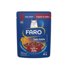 Alimento Húmedo Para Gato Faro Adulto Sabor A Hígado En Salsa X 85gr