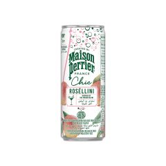 Agua Perrier Chic Roséllini Sabor A Melocotón Y Rosé Lata X 250ml