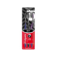 Cepillo De Dientes Colgate Zigzag Charcoal Tipo Medio x 3 Unidades