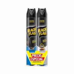 Insecticida En Aerosol Black Flag Rastreros x 400ml + Voladores x 400 ml Precio Especial