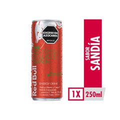 Bebida Energizante Red Bull Red Edition Sabor A Sandía Lata x 250ml