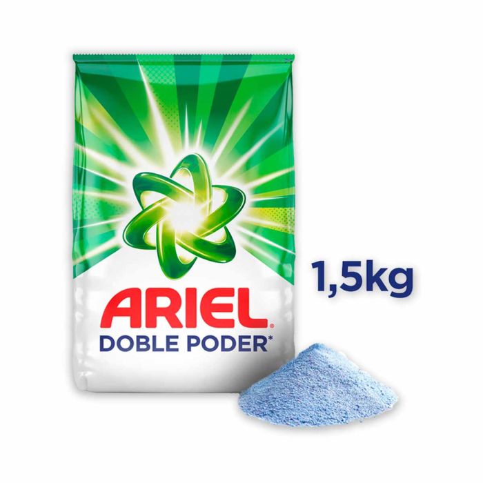 La Vaquita - Detergente En Polvo Ariel Doble Poder Regular x 1500gr