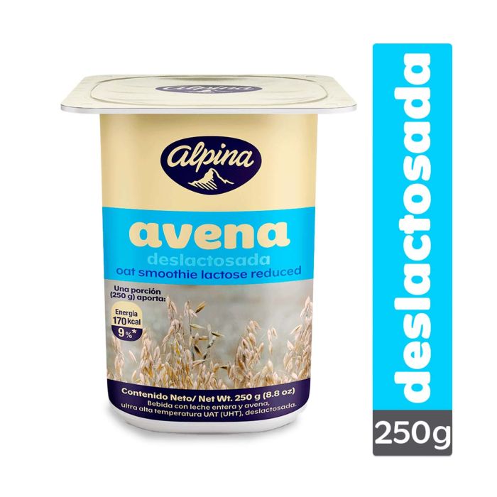 Avena Alpina Uht Deslactosada Vaso x 250gr La Vaquita
