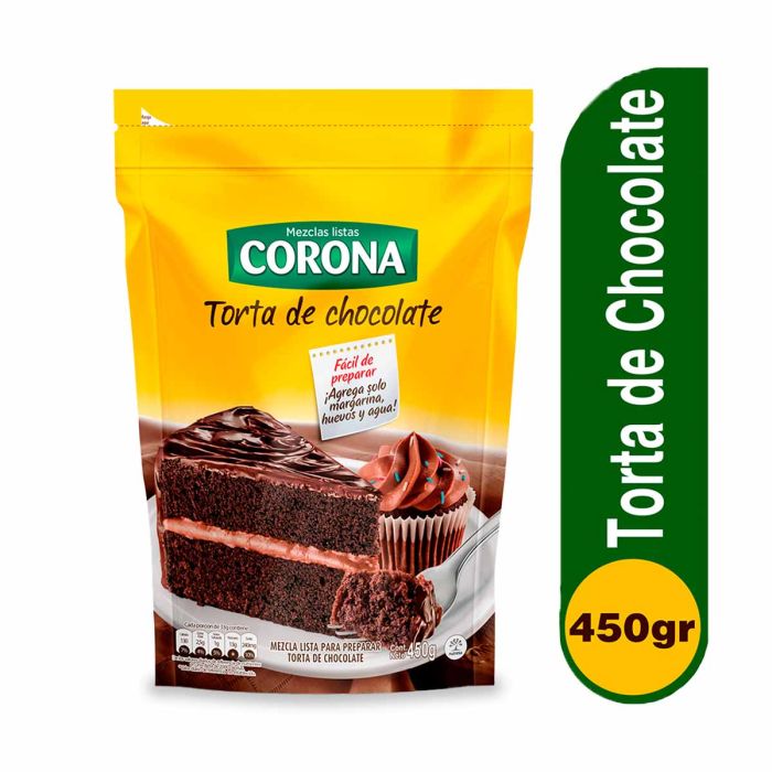 Mezcla Lista Corona Para Preparar Torta De Chocolate x 450gr - La Vaquita