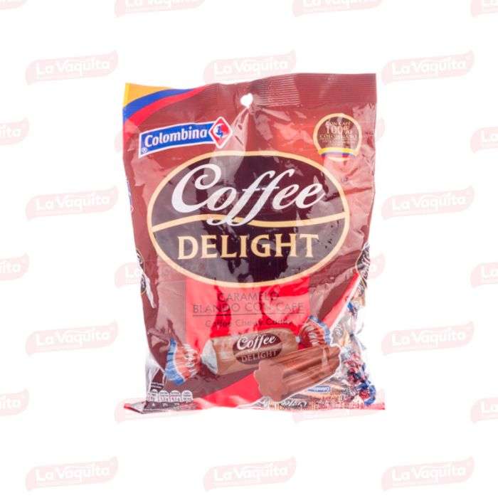 Caramelo Blando Coffee Delight Con Café Bolsa x 215gr x 50 Unidades La Vaquita