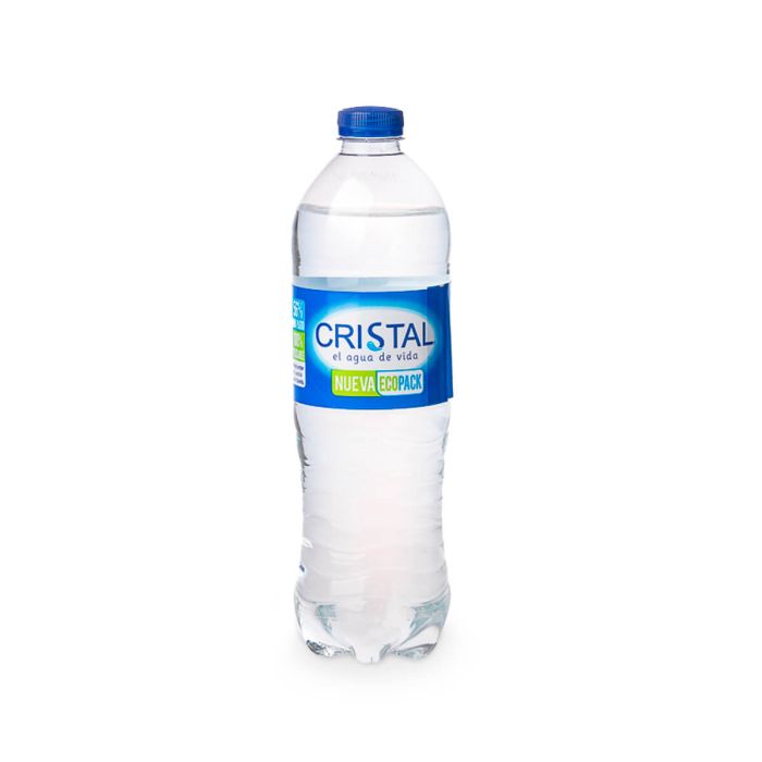 Botella De Agua Cristal Con Gas