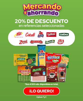Mercando y Ahorrando: 20% DTO. en referencias seleccionadas de las marcas de Nutresa. Del 24 al 31 de agosto de 2026. ¡Lo quiero!