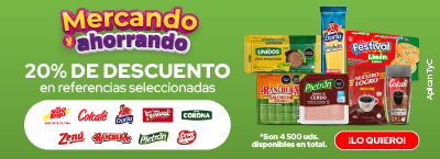 Mercando y Ahorrando: 20% DTO. en referencias seleccionadas de las marcas de Nutresa. Del 24 al 31 de agosto de 2026. ¡Lo quiero!