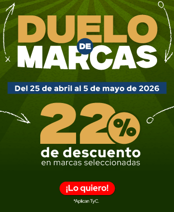 22% de descuento en marcas seleccionadas ¡Lo quiero!