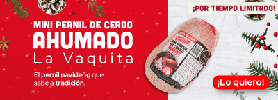 Mini pernil de cerdo ahumado La Vaquita, el pernil navideño que sabe a tradición. ¡Por tiempo limitado! ¡Lo quiero!