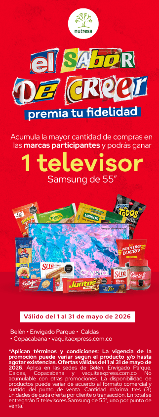 Hot Days solo el 15 y 16 de agosto de 2024, 20% de descuento en todo el portafolio Nutresa, solo en vaquitaexpress.com.co