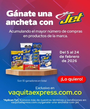 Gánate una ancheta con Jet, acumulando el mayor número de compras en productos de la marca