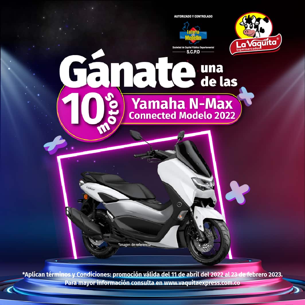 Gánate una de las 10 Motos Yamaha Nmax Connected